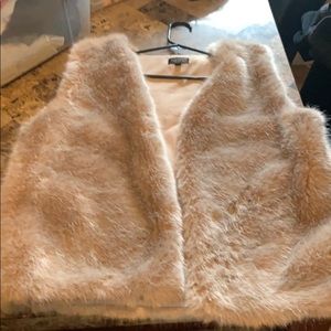 Faux fur vest excellent condition